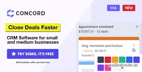 Concord v1.1.5 - Deals Management CRM » nulled#code / free scripts for all