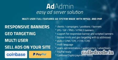 AdAdmin v3996 - Easy full featured ad server