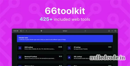 66toolkit v13.0.0 - Ultimate Web Tools System (SAAS) - nulled