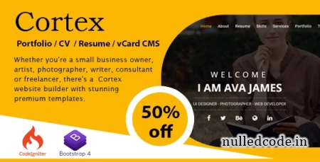 Cortex Portfolio / CV / Resume / vCard CMS v1.2