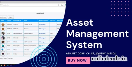 Asset Management System with Barcode | ASP.NET Core | EF Core | .NET Core 6.0 v2.0.0