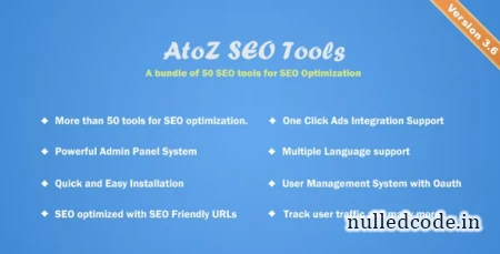 AtoZ SEO Tools v3.6 - Search Engine Optimization Tools - nulled