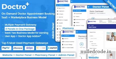 Doctro v4.3 - On-Demand Doctor Appointment Booking SaaS Marketplace Business Model - nulled