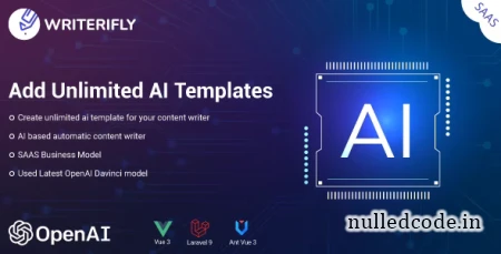 Writerifly v1.0.1 - OpenAI Writer Assistant With Dynamic Writing Templates (SAAS)