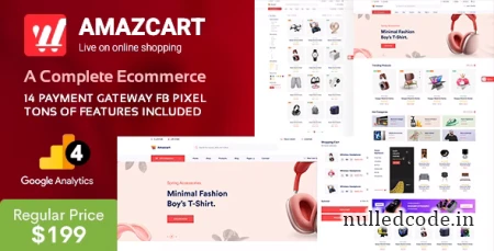 AmazCart v3.6 - Laravel Ecommerce System CMS - nulled