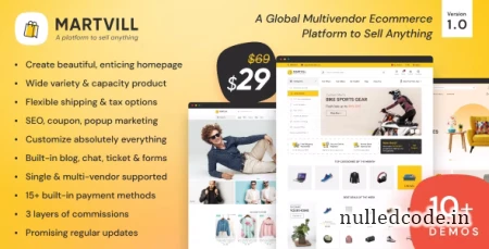Martvill v1.0 - A Global Multivendor Ecommerce Platform to Sell Anything - nulled