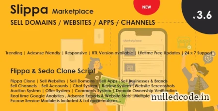 Slippa v3.8 - Domains, Website, App & Social Media Marketplace PHP Script - nulled