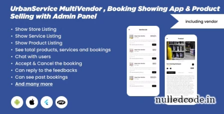 UrbanService v1.0 - Multipurpose User and Vendor Booking App