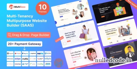 MultiSaas v1.0.5 - Multi-Tenancy Multipurpose Website Builder (Saas)