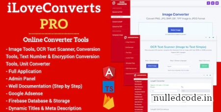 [All in One] iLoveConverts PRO - Online Converter Tools Full Production Ready App with Admin Panel