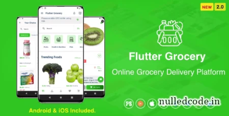 Flutter Multi Vendor Grocery (Convenience Store, Food, Vegetable, Fresh Fruit, eCommerce, Retail) v2.0