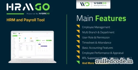 HRMGo v5.5 - HRM and Payroll Tool - nulled