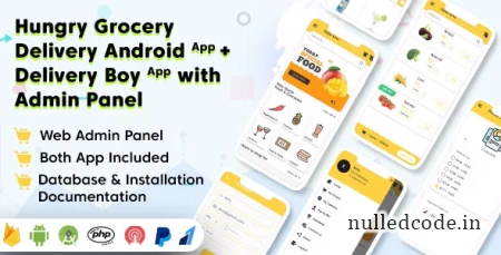 Hungry Grocery Delivery Android App and Delivery Boy App with Interactive Admin Panel v1.7