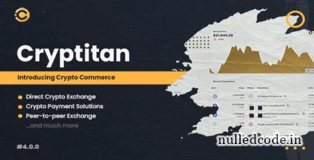 Cryptitan v4.0.0 - Multi-featured Crypto Software & Digital Marketplace