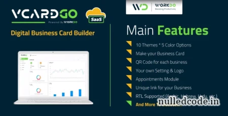 vCardGo SaaS v2.8 - Digital Business Card Builder - nulled