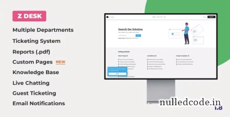 Z Desk v1.8.0 - Support Tickets System with Knowledge Base and FAQs - nulled