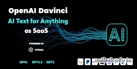 OpenAI Davinci v1.4 - AI Writing Assistant and Content Creator as SaaS - nulled