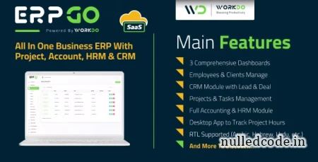 ERPGo SaaS v4.4 - All In One Business ERP With Project, Account, HRM & CRM - nulled