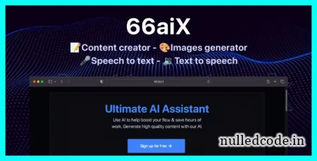 66aix v8.0.0 - AI Content, Chat Bot, Images Generator & Speech to Text (SAAS) - nulled