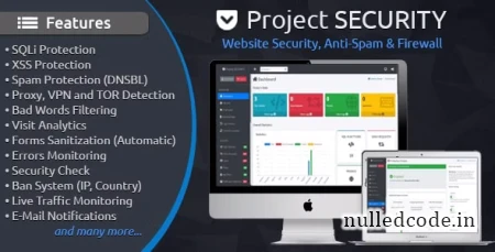 Project SECURITY v5.0.1 – Website Security, Anti-Spam & Firewall