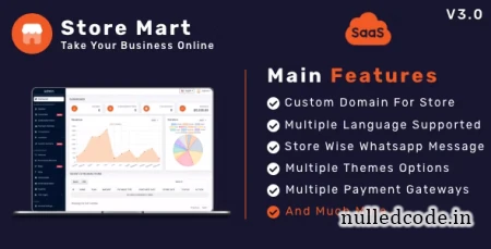 StoreMart SaaS v3.0 - Online Product Selling SaaS Business Website Builder - nulled