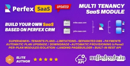 SaaS module for Perfex CRM v1.0.8 - Multi Tenancy Support