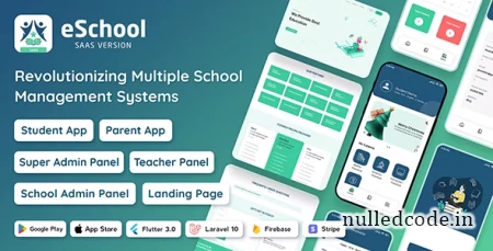 eSchool SaaS v1.1.1 - School Management System with Student - nulled