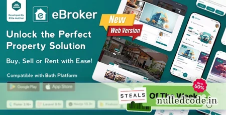 eBroker v1.1.2 - Real Estate Property Buy-Rent-Sell Flutter app with Laravel Admin Panel - nulled
