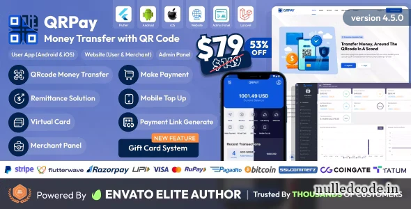 QRPay v4.5.0 - Money Transfer with QR Code Full Solution - nulled ...