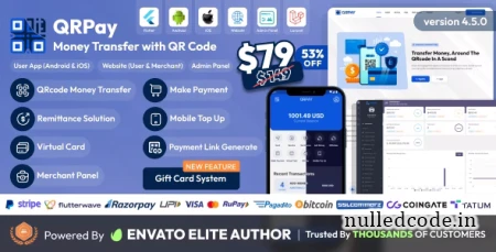 QRPay v4.5.0 - Money Transfer with QR Code Full Solution - nulled