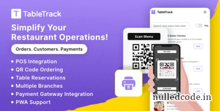 TableTrack v1.2.69 - The Complete SaaS Restaurant Management Solution - nulled