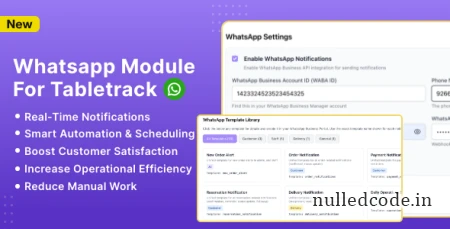 WhatsApp Module for TableTrack v1.0